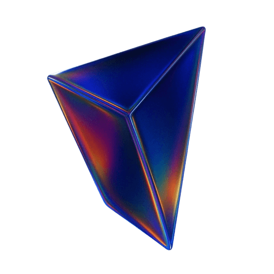 Prisma triangular translúcido